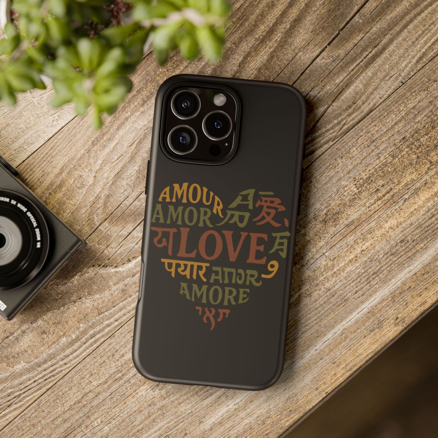 Phone Case — Multilingual 'Love' Heart Tough Case
