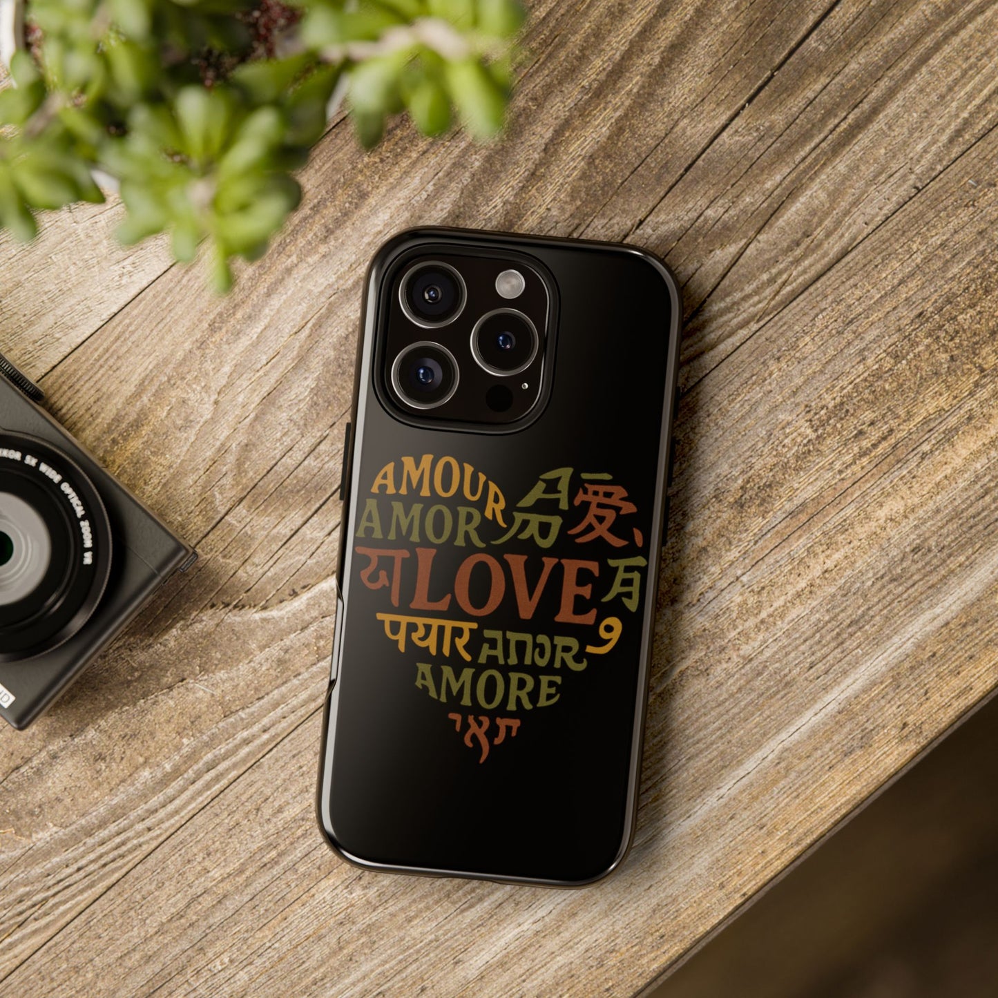 Phone Case — Multilingual 'Love' Heart Tough Case