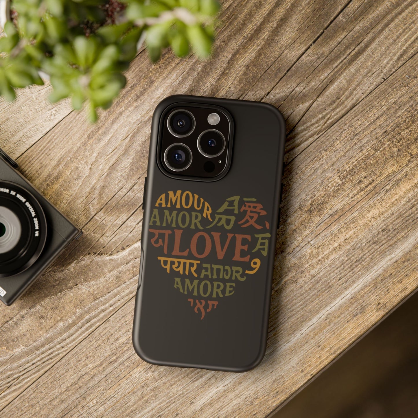 Phone Case — Multilingual 'Love' Heart Tough Case