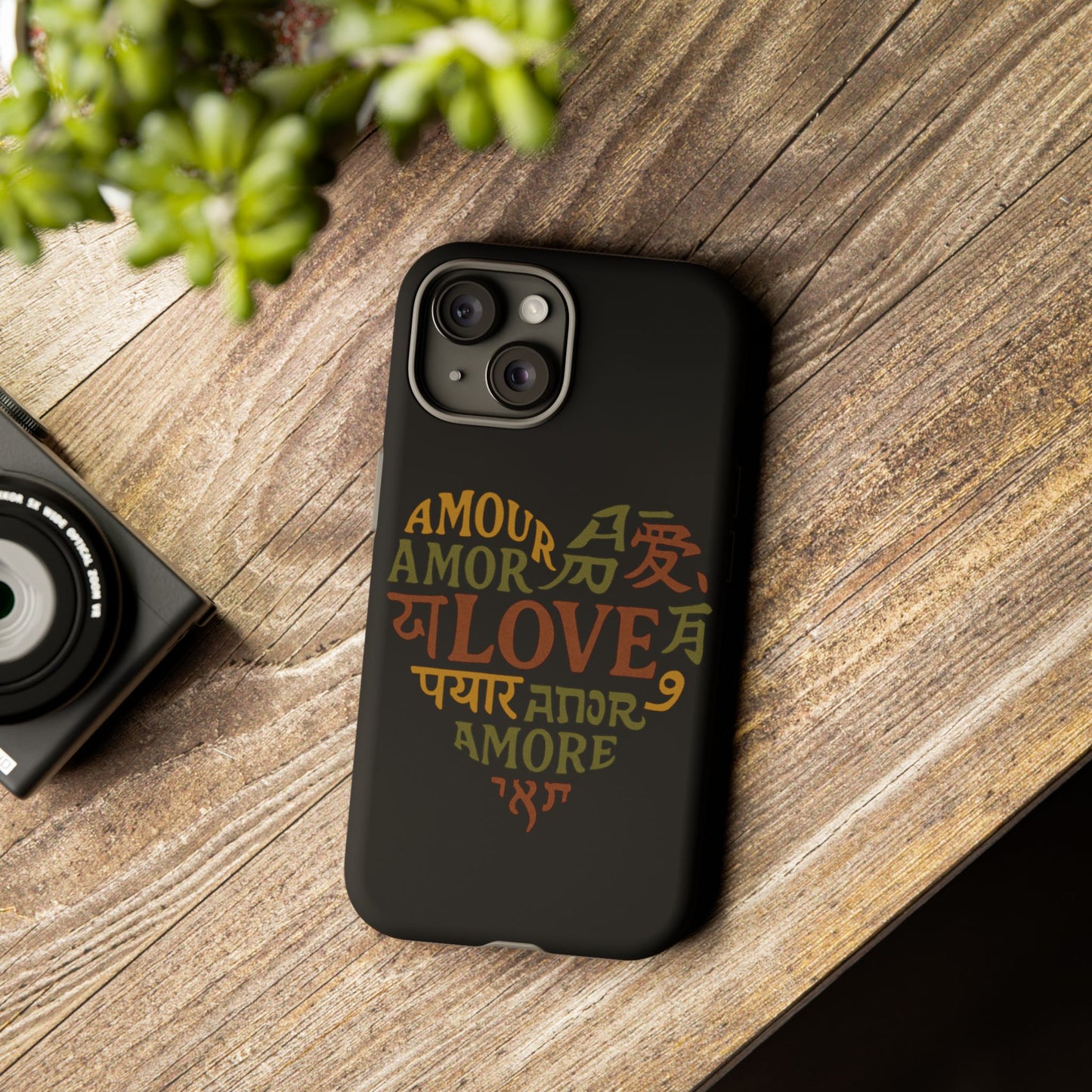 Phone Case — Multilingual 'Love' Heart Tough Case
