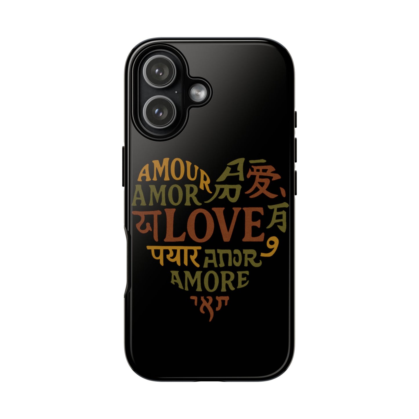 Phone Case — Multilingual 'Love' Heart Tough Case