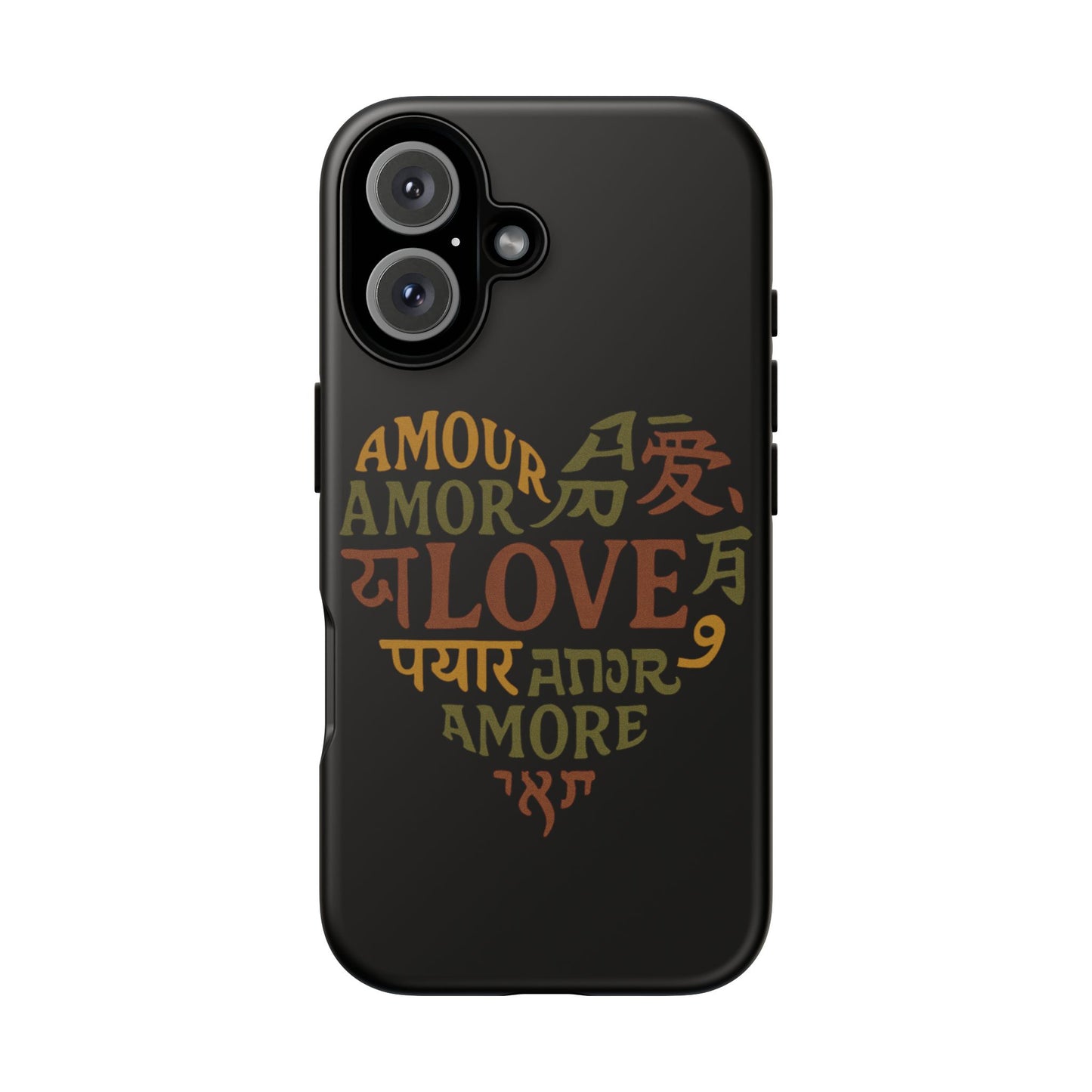 Phone Case — Multilingual 'Love' Heart Tough Case