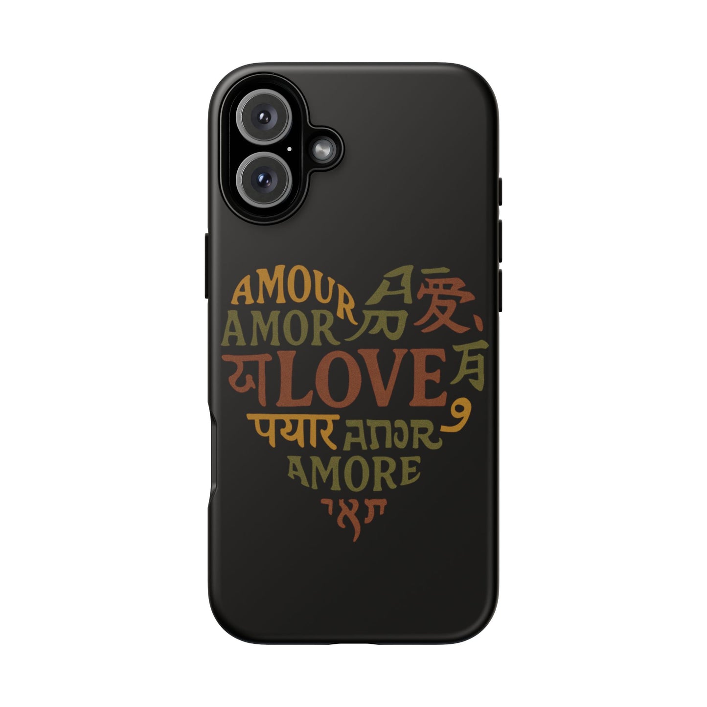 Phone Case — Multilingual 'Love' Heart Tough Case